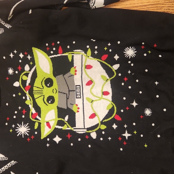 Star Wars Yoda Grogu Holiday Christmas Ugly Sweater Small NEW - Picture 2 of 4